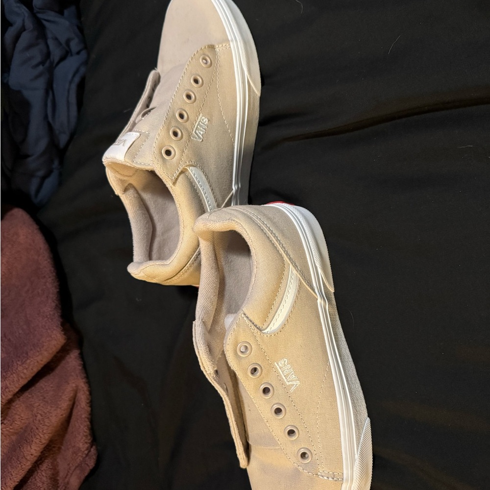 Vans Slip-On Sneakers | Taupe Canvas | Size 8 Women’s / 6.5 Men’s